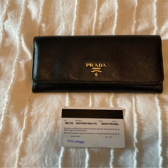Prada gorgeous RARE authentic multicolor long wallet. Beautiful condition. - Picture 1 of 5